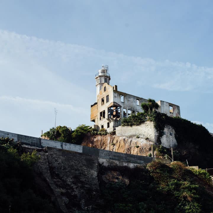 remains of the warden's house alcatraz island