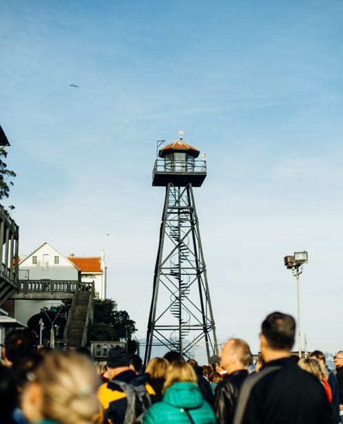 lookout tower at alcatraz island, san francisco