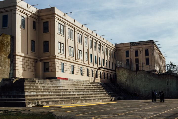 prison yard, alcatraz island