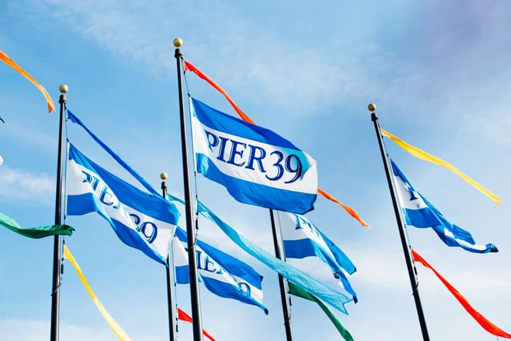 pier 39 flags in san francisco california