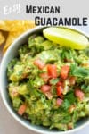 easy homemade mexican guacamole