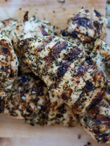 cilantro lime green chile grilled chicken