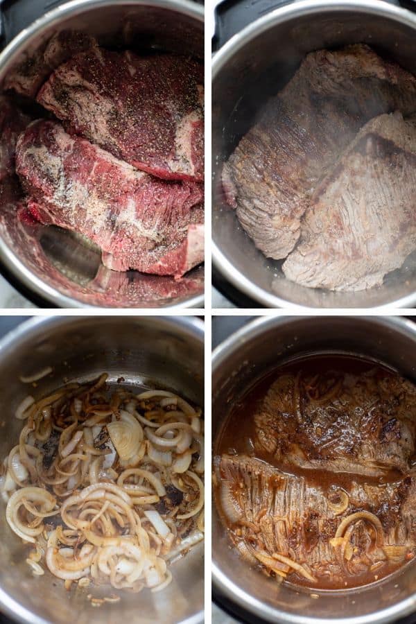 cooking stages of brisket in instant pot