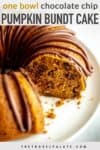 pumpkin chocolate chip bunt cake