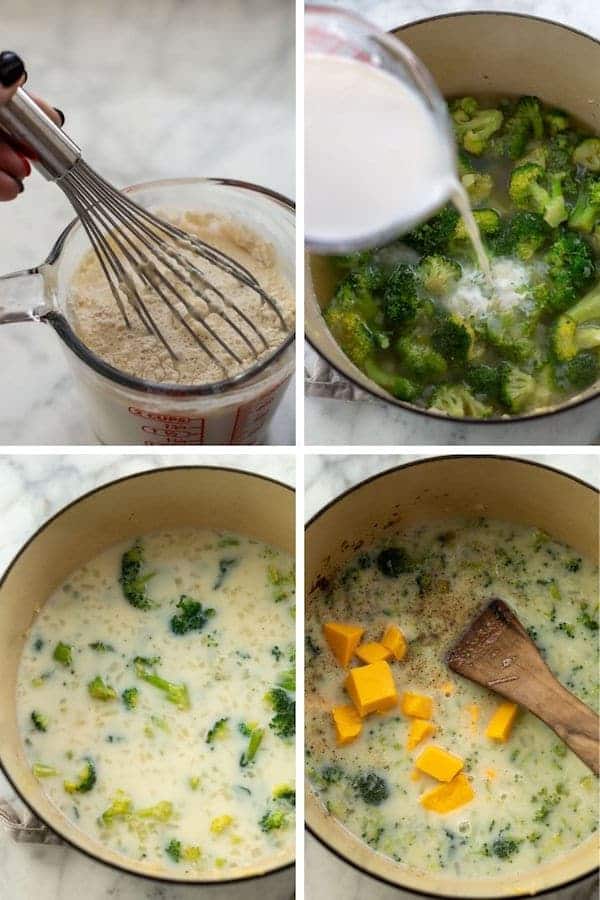 photo collage of recipe process shots