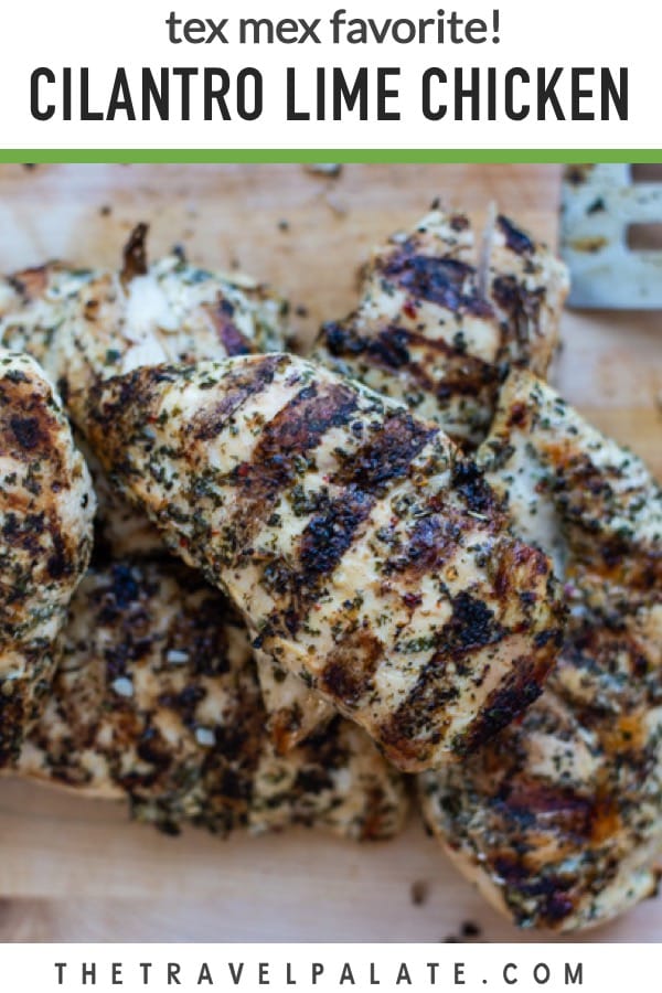 Grilled chicken on a cutting board