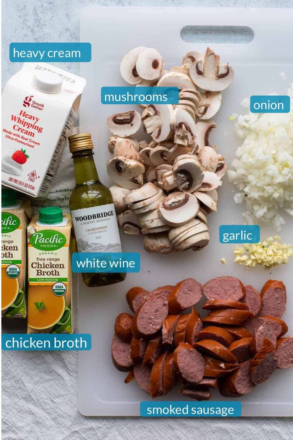 ingredients for recipe