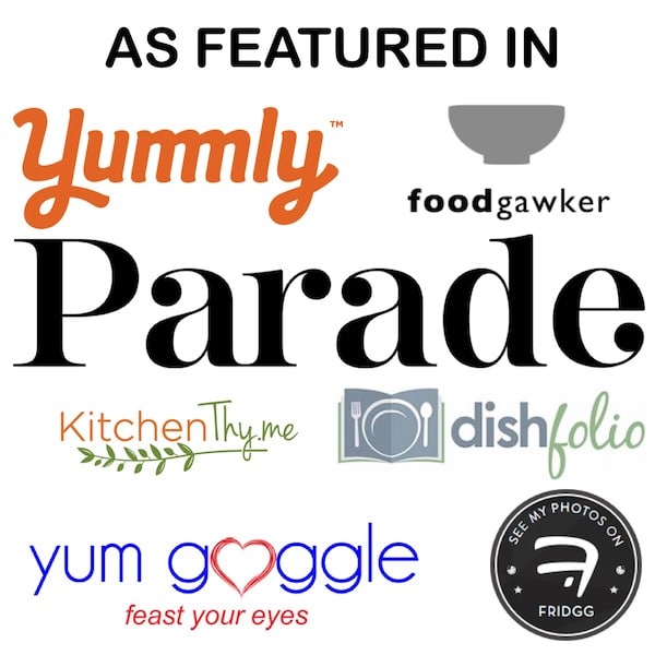 As fetured in yummly, foodgawker, parade, kitchen tyme, dishfolio, yum google, fridgg.