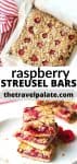 two photos showing the pre-baked and finished recipe with text overlay for pinterest