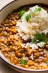curry lentil soup with rice