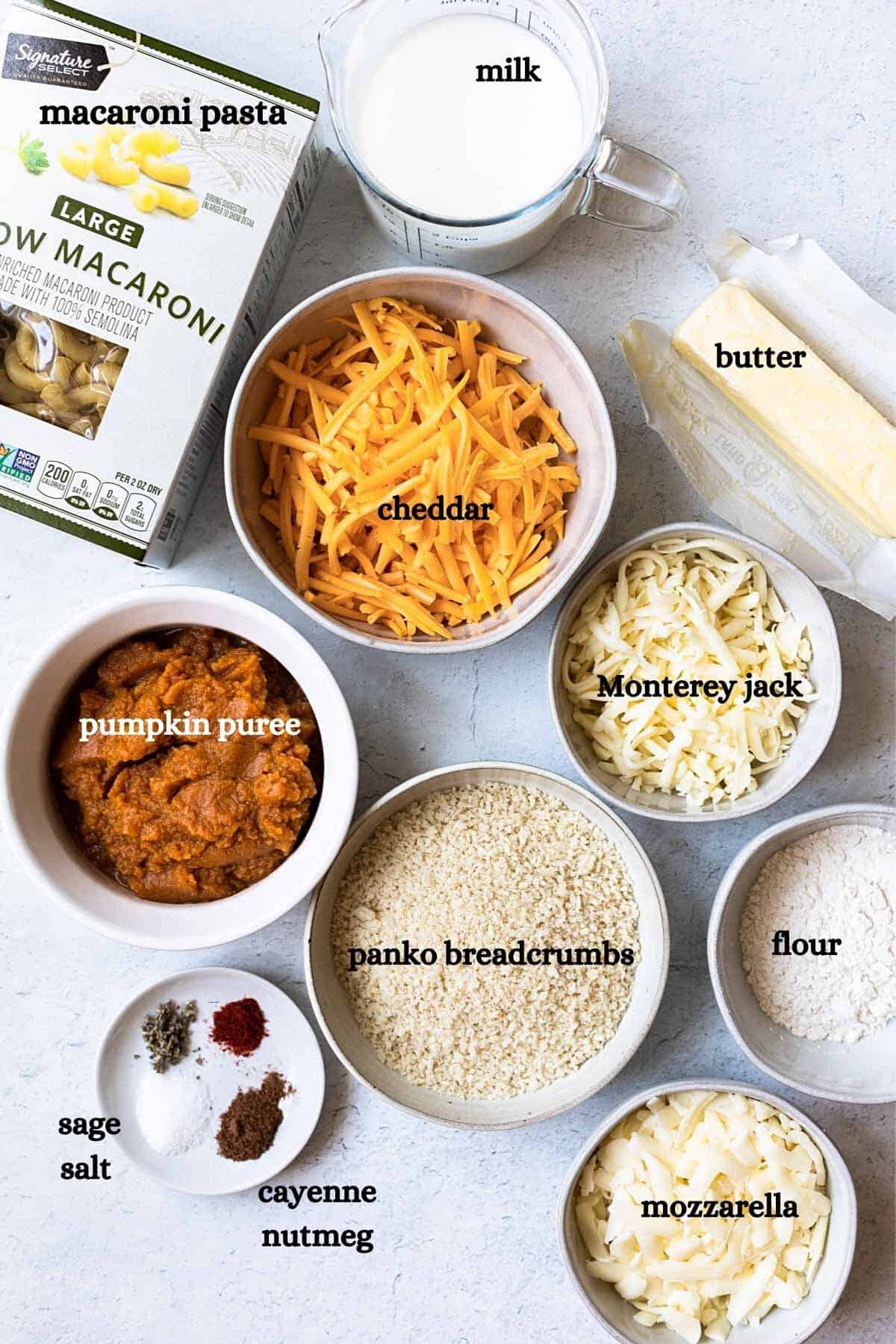 ingredients with labels