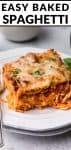 Easy baked spghetti.