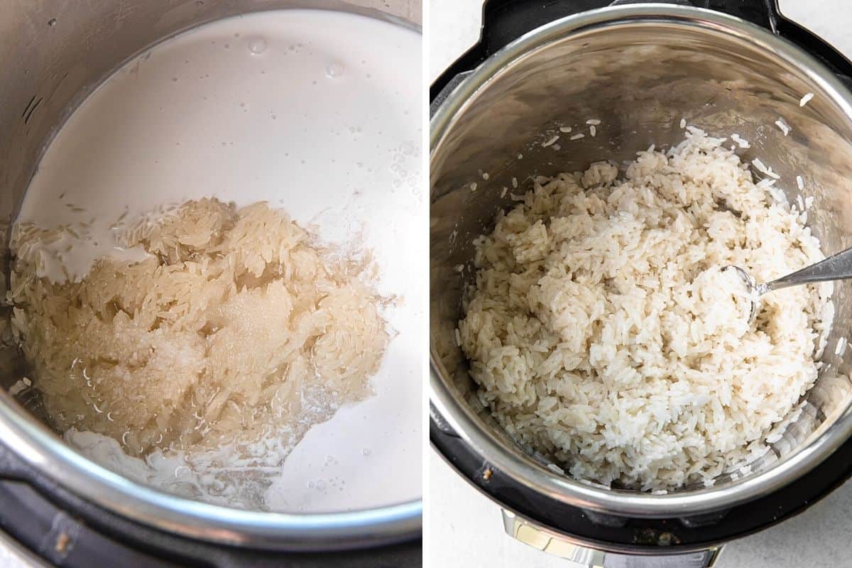 cooking rice in an instant pot