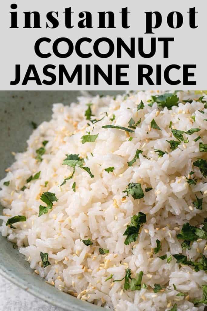 instant pot coconut jasmine rice
