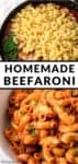 homemade beefaroni