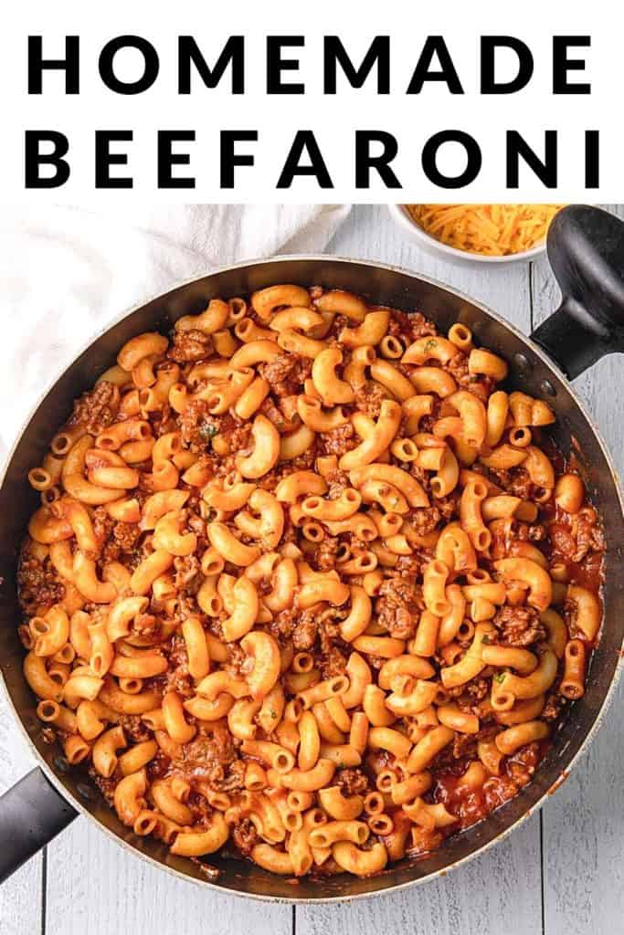 homemade beefaroni