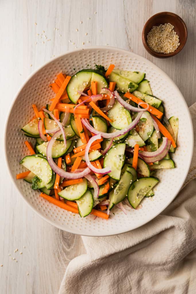 Carrot Cucumber Salad The Travel Palate