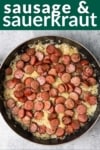 sausage and sauerkraut pin image