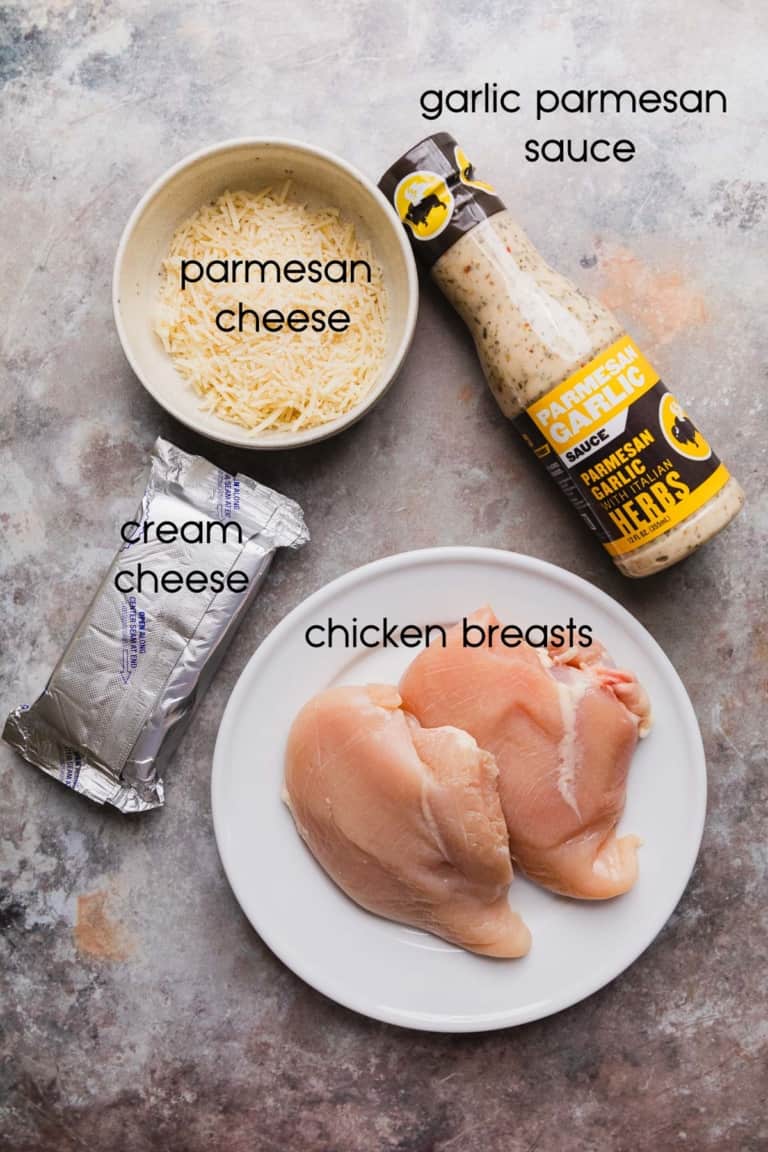 Crockpot Garlic Parmesan Chicken Pasta The Travel Palate