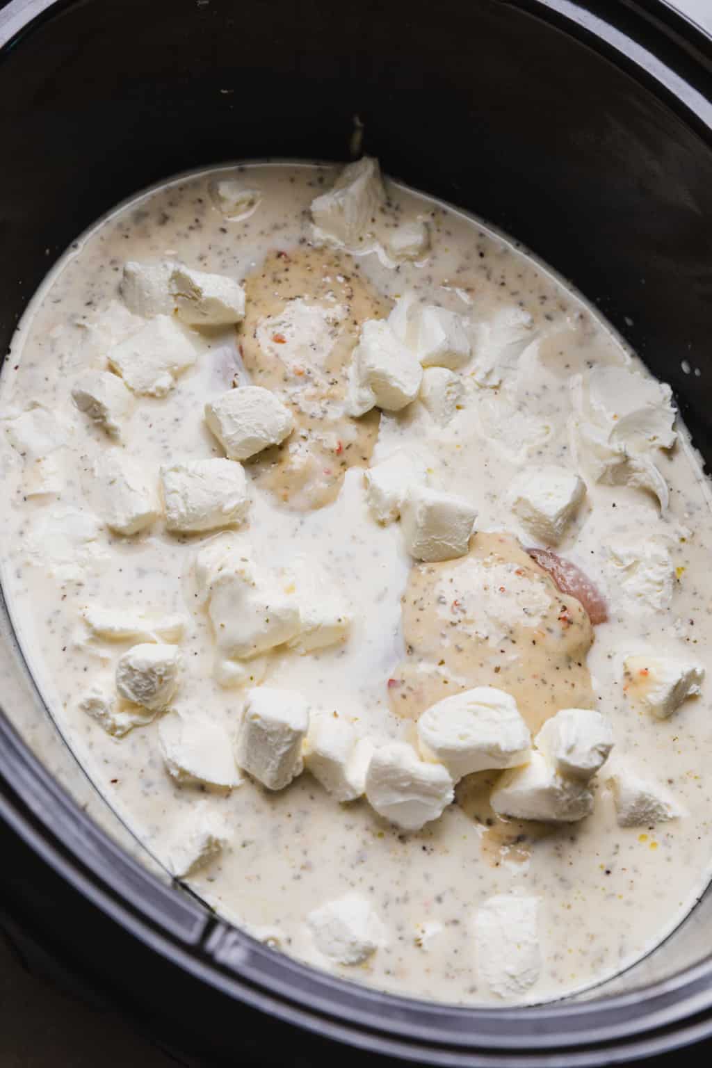 Crockpot Garlic Parmesan Chicken Pasta The Travel Palate