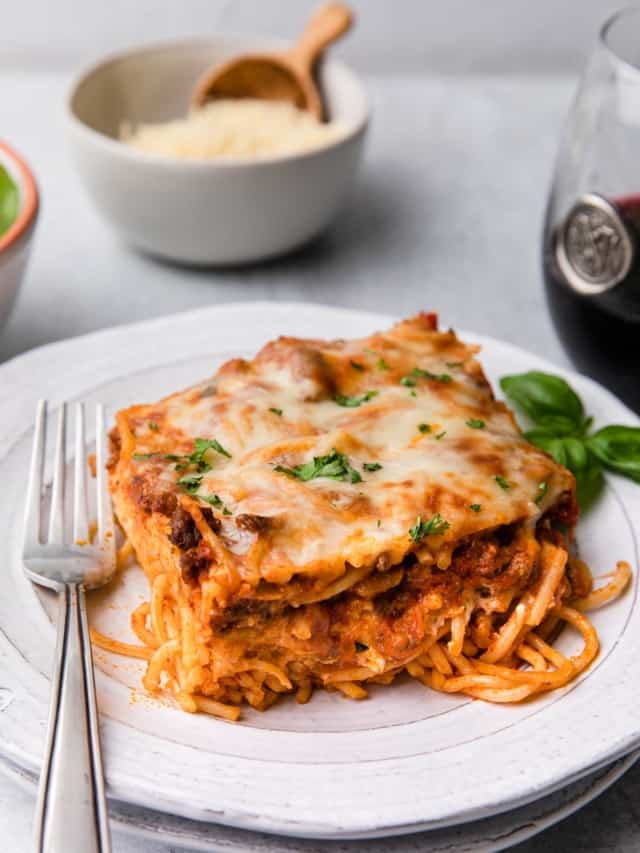 Easy Baked Spaghetti Casserole with Ricotta The Travel Palate