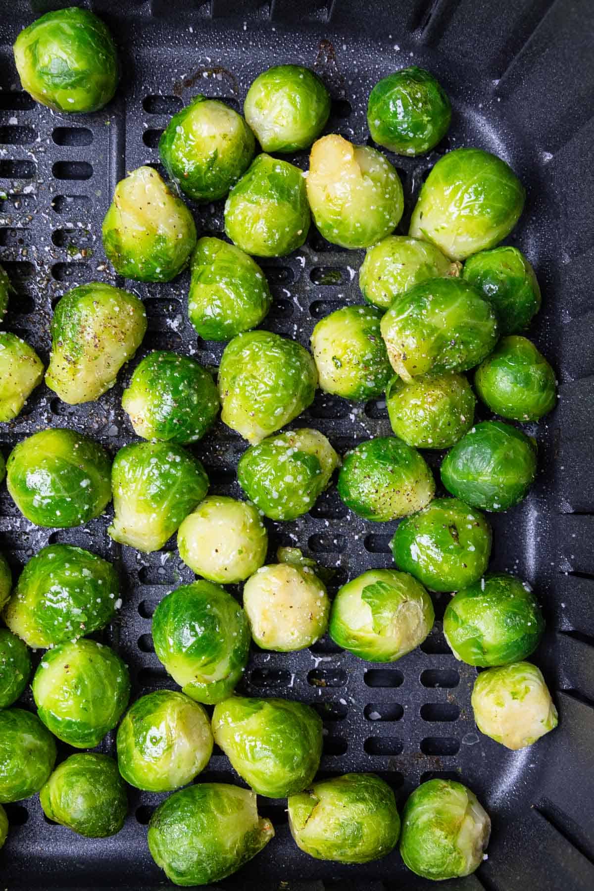 cooking brussels sprouts in an air fryer