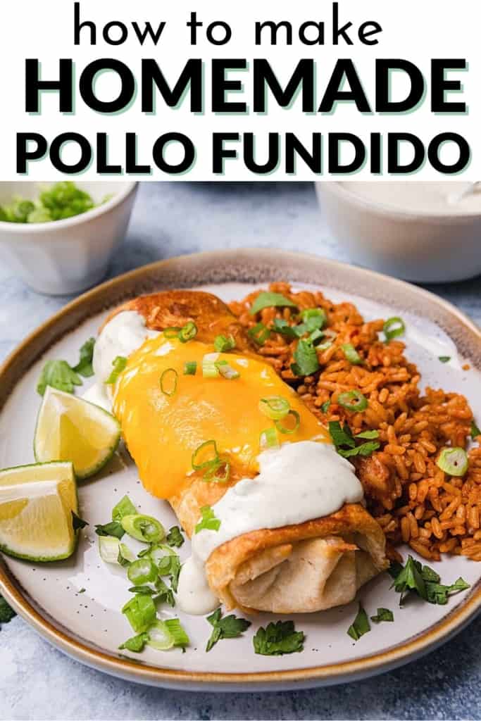 how to make homemade pollo fundido pin image