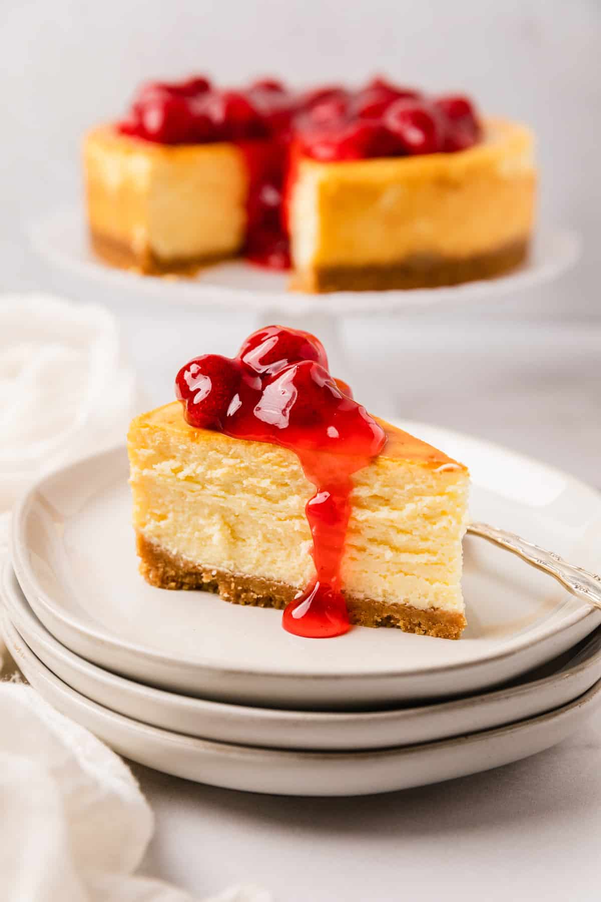 Air fryer cheesecake