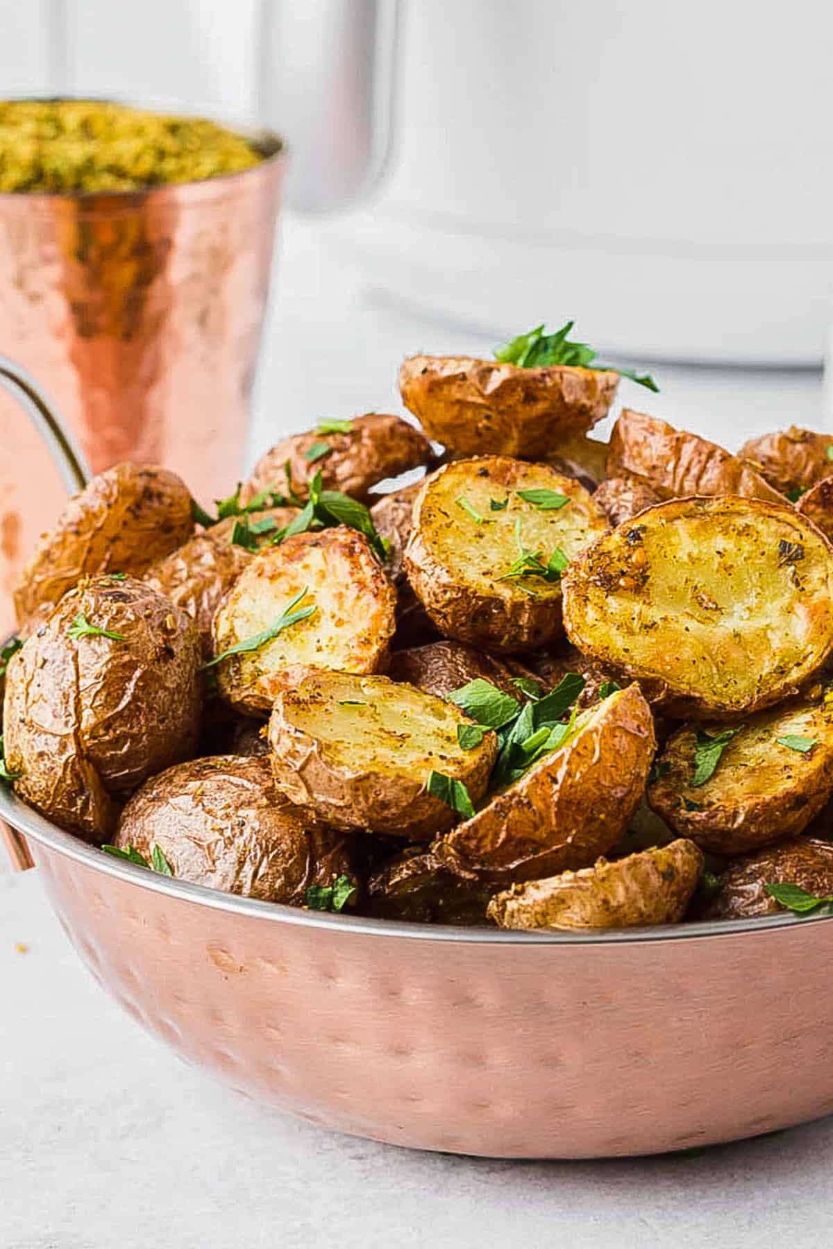 a bowl of the completed recipe