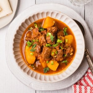 a bowl of carne guisada mexican beef stew