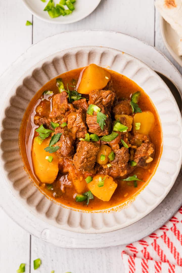 Instant Pot Carne Guisada-Mexican Beef Stew - The Travel Palate