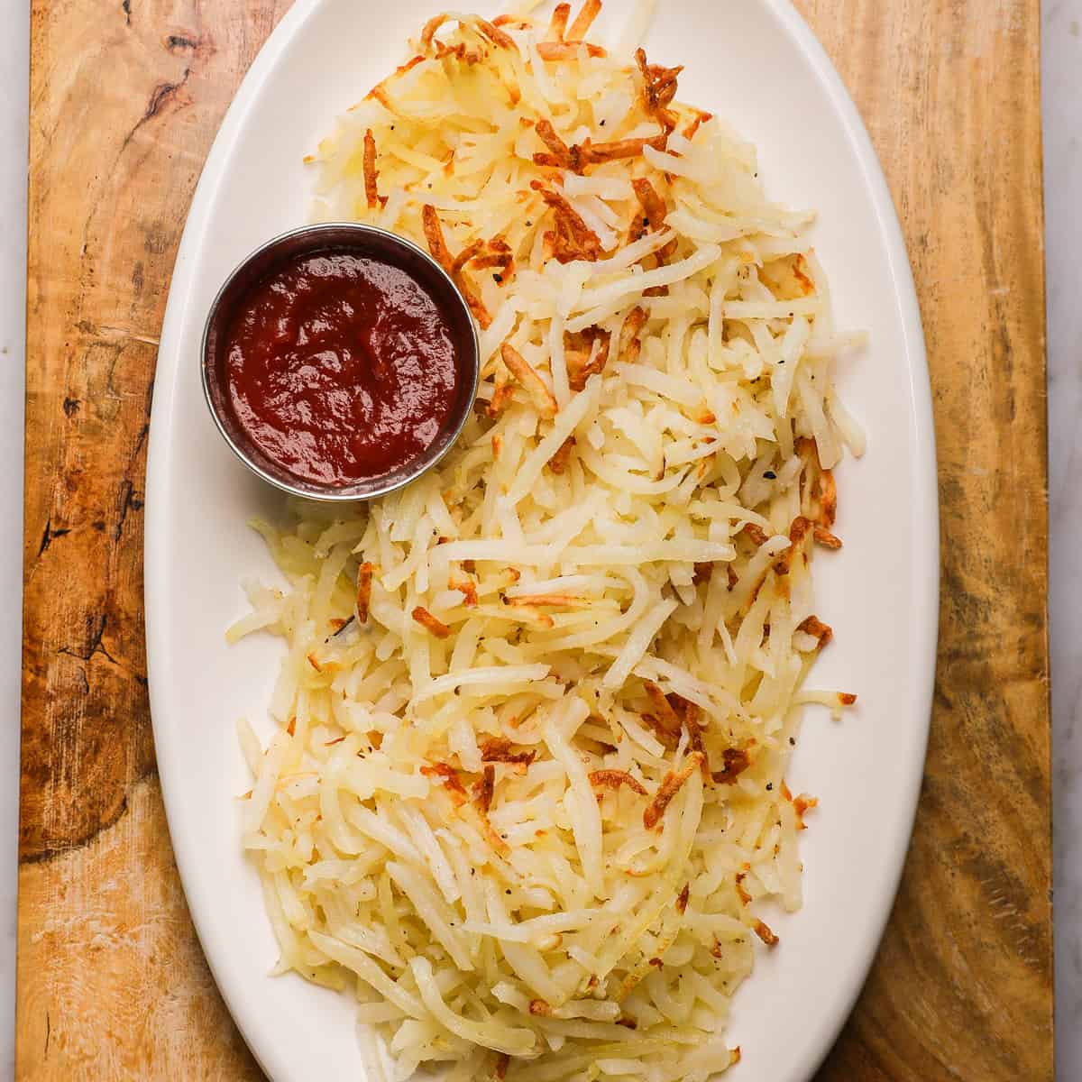 Air Fryer Hash Browns - Fresh and Frozen