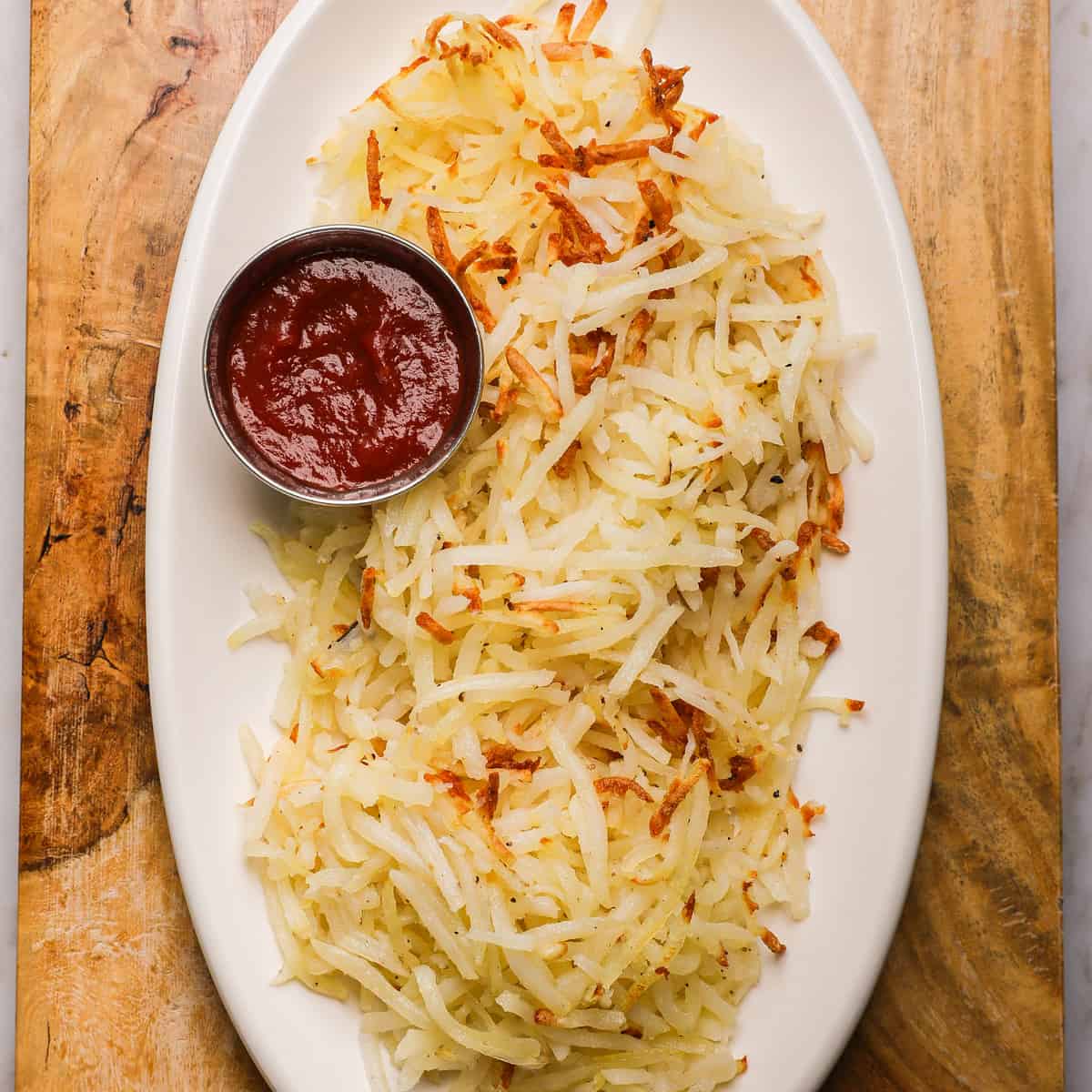 Air Fryer Hash Browns - Fresh and Frozen - The Travel Palate