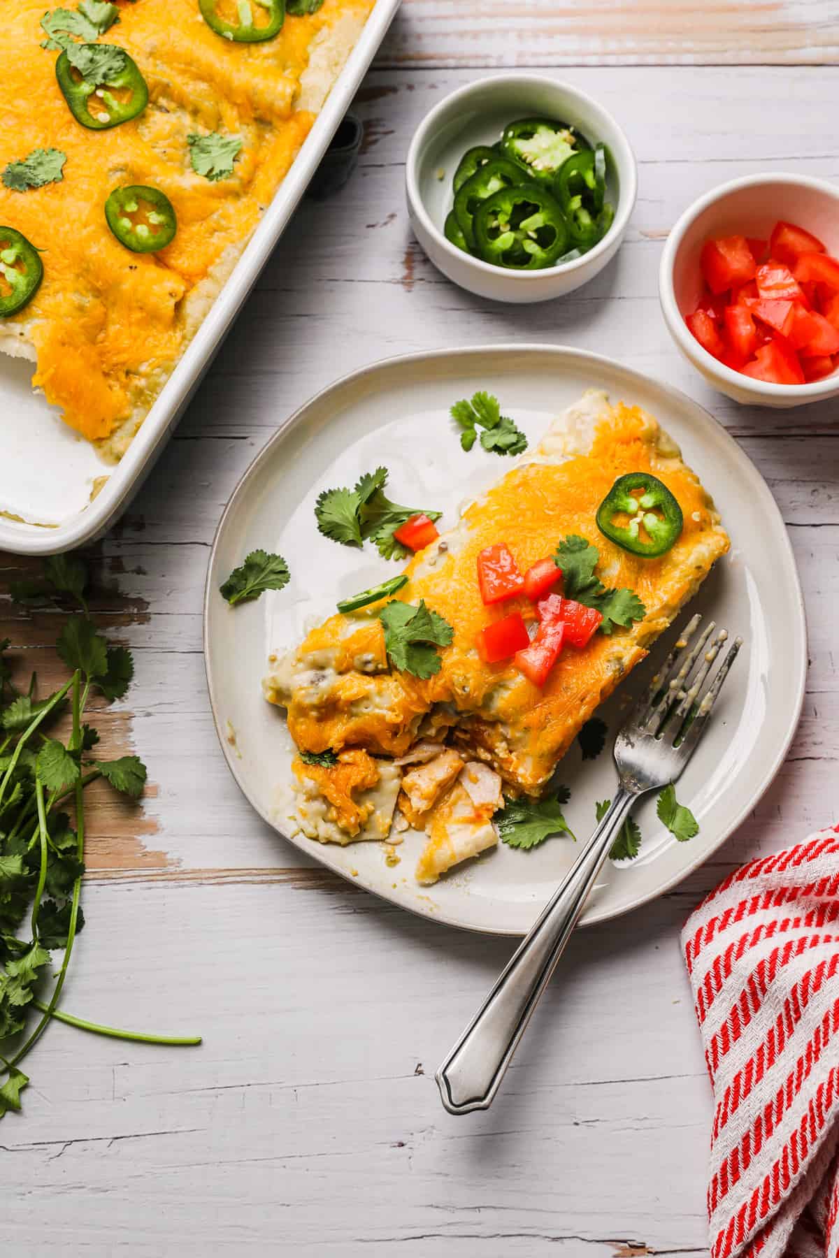 enchiladas on a plate