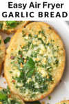a garlic toast image with text overlay