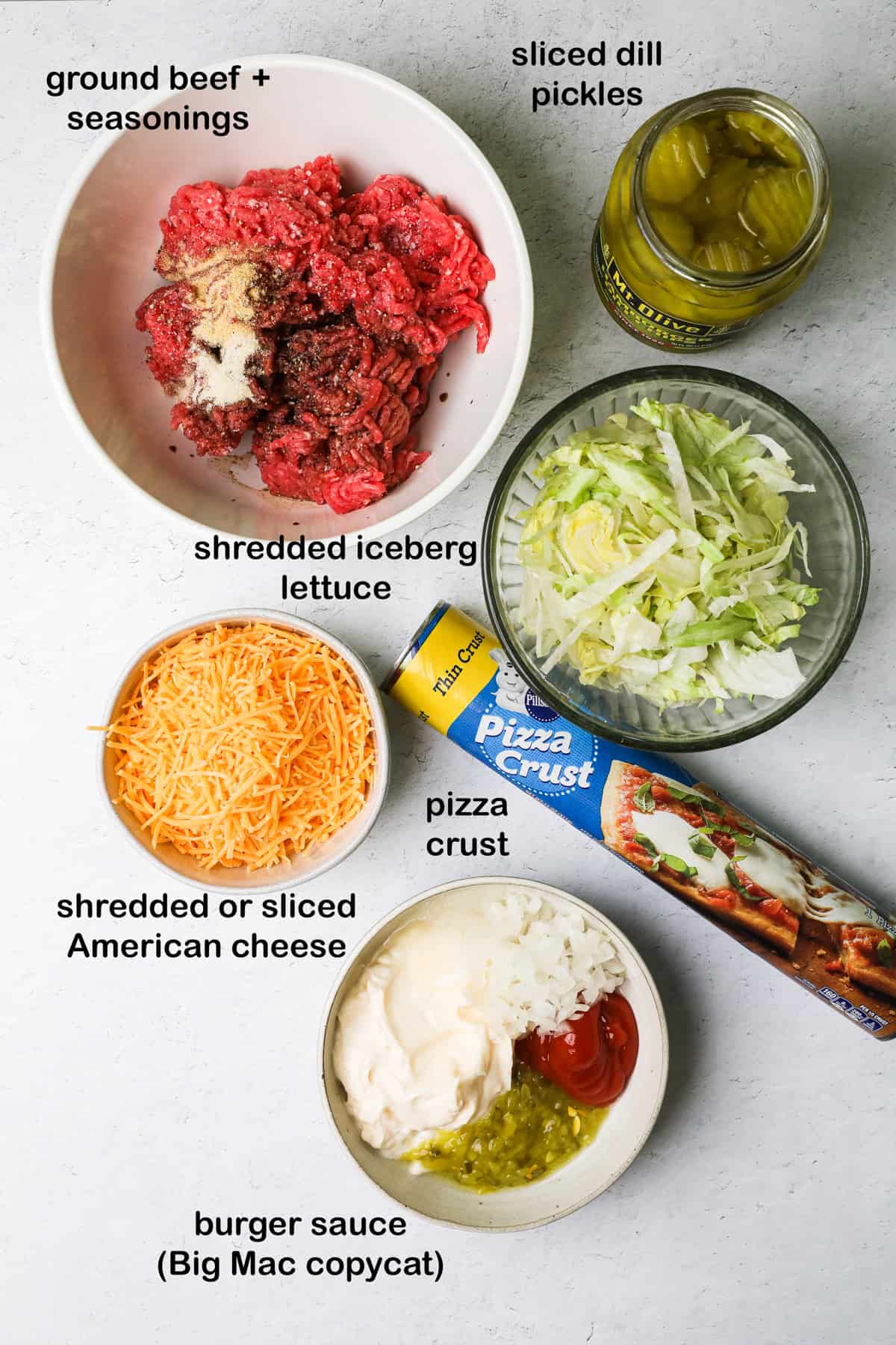 Ingredients to make the recipe.