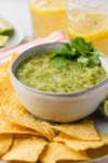the completed salsa