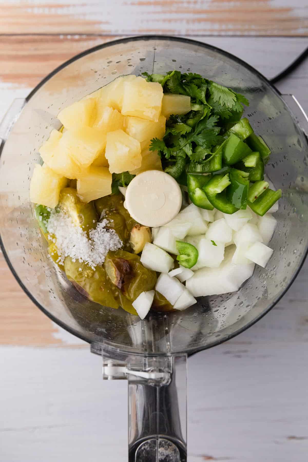 ingredients in food processor bowl