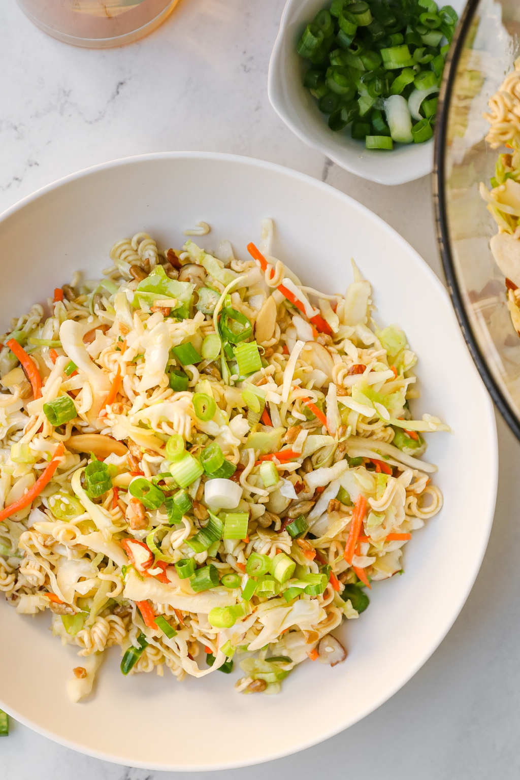 Asian Cabbage Crunch Salad with Ramen The Travel Palate