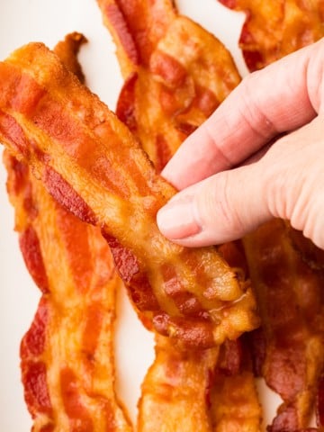 air fryer bacon featured image