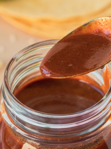 authentic enchilada sauce made from powdered chile