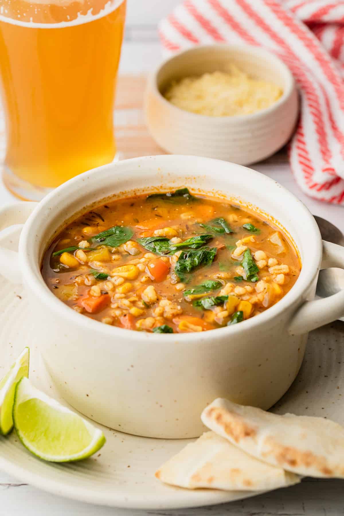 a bowl of panera 10 vegetable soup recipe copycat