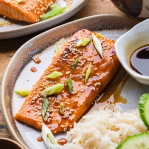 air fryer teriyaki salmon