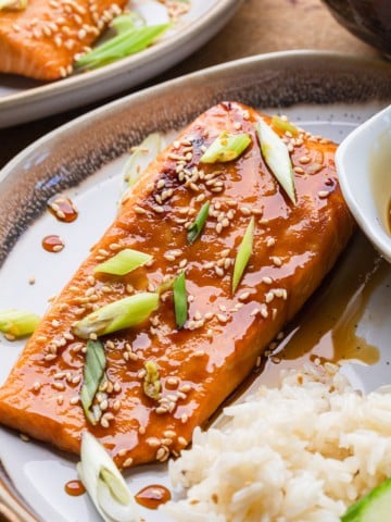 air fryer teriyaki salmon