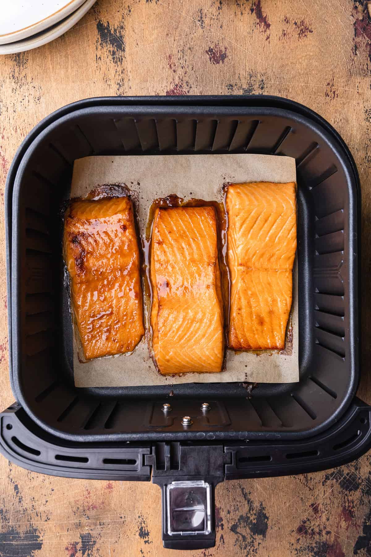 cooking the recipe in the air fryer