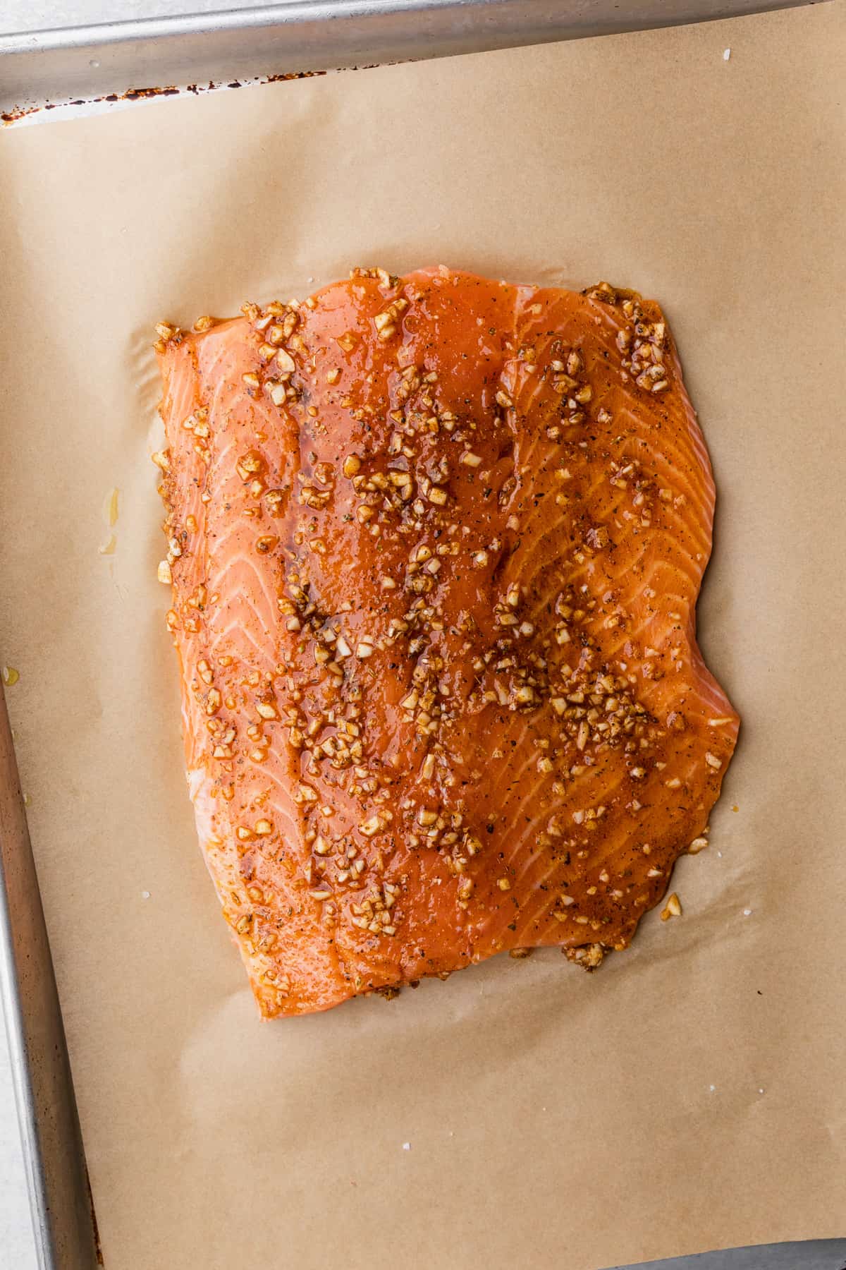 making the salmon recipe