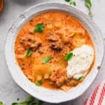 instant pot lasagna soup ready to eat