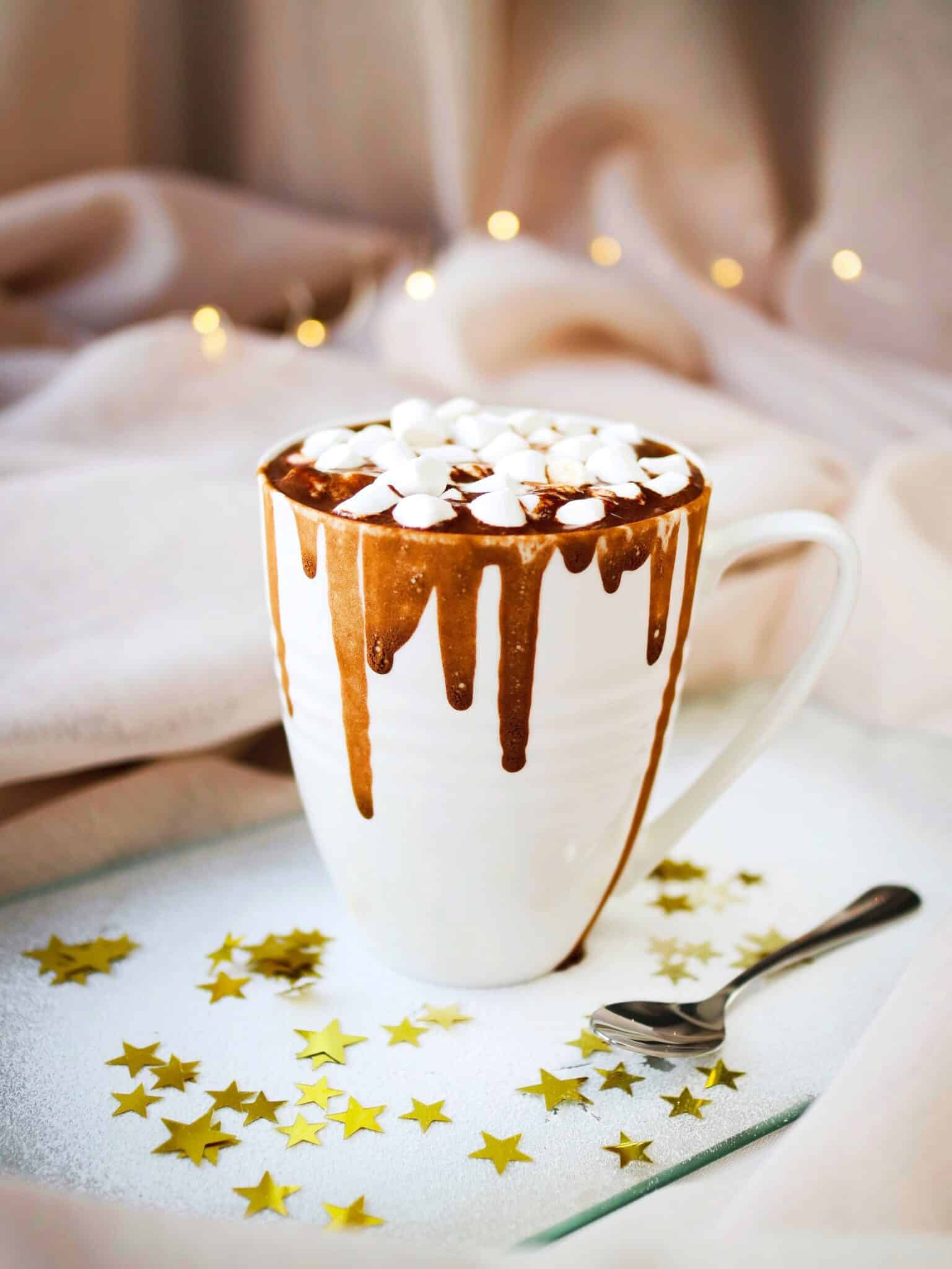 a festive hot chocolate