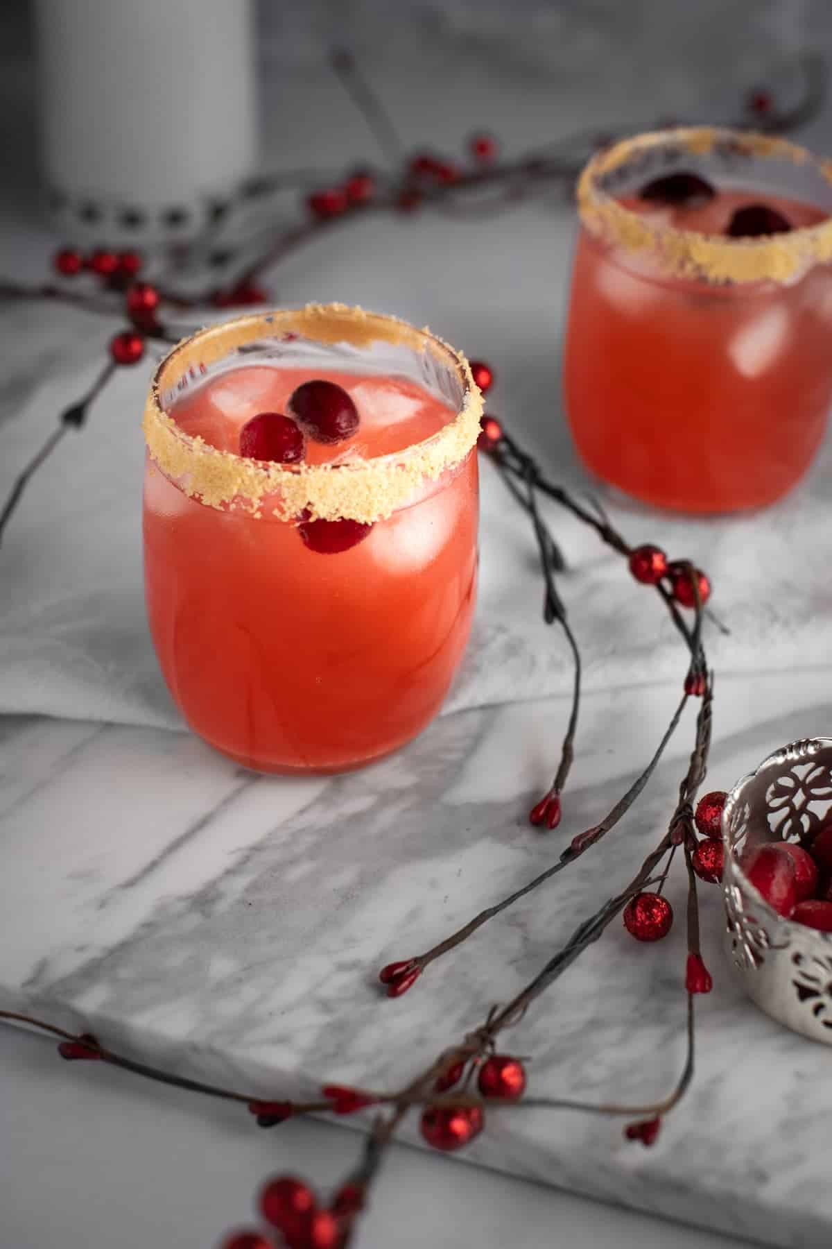 a christmas mocktail