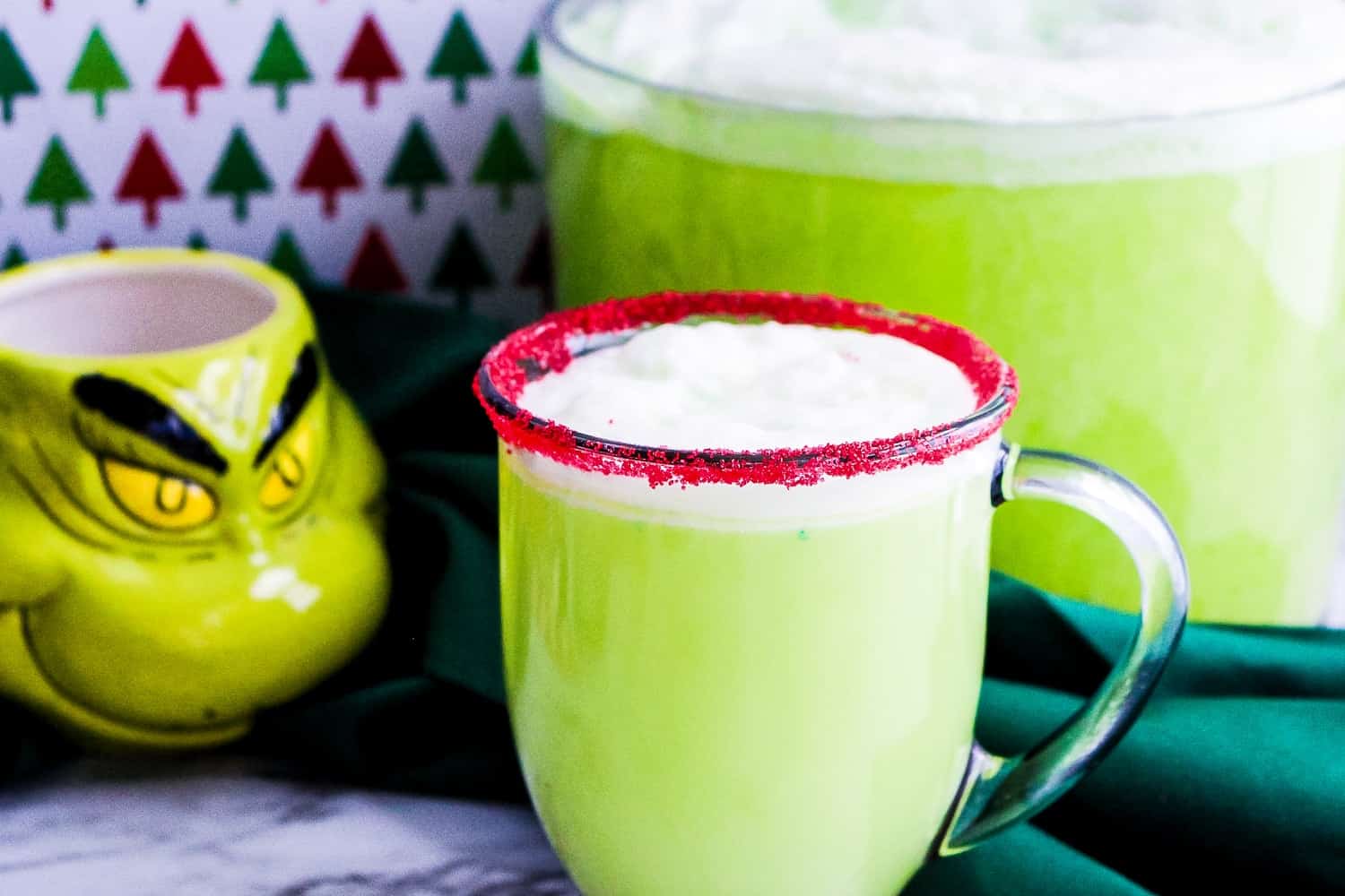 grinch themed drink
